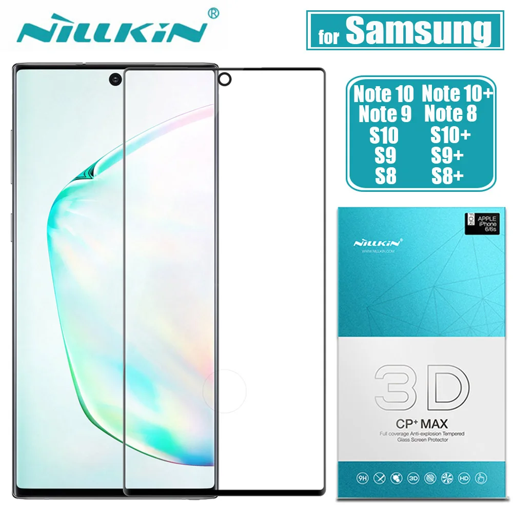 Для samsung Note 10 9 8 S10 S9 S8 Plus S10E Защитное стекло для экрана Nillkin 3D полный клей безопасное закаленное стекло для samsung Note10