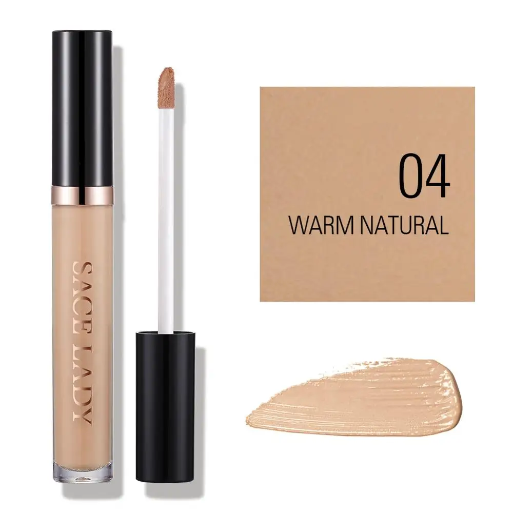04 Warm Natural SACE LADY Full Cover Pro консилер крем для макияжа лица корректор Жидкий Макияж база для глаз темные круги лица натуральная косметика - Цвет: 04 Warm Natural