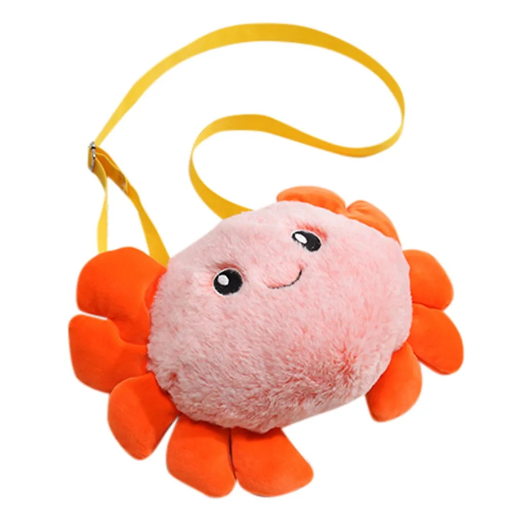 Плюшевая Сумка Кроссбоди с милыми мультяшными животными женские мягкие