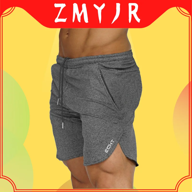 

ZMYJR 2021 Top Quality Men Casual Gyms Fitness Jogging Shorts Men Professional Bodybuilding Short Run Pants size M-XXL