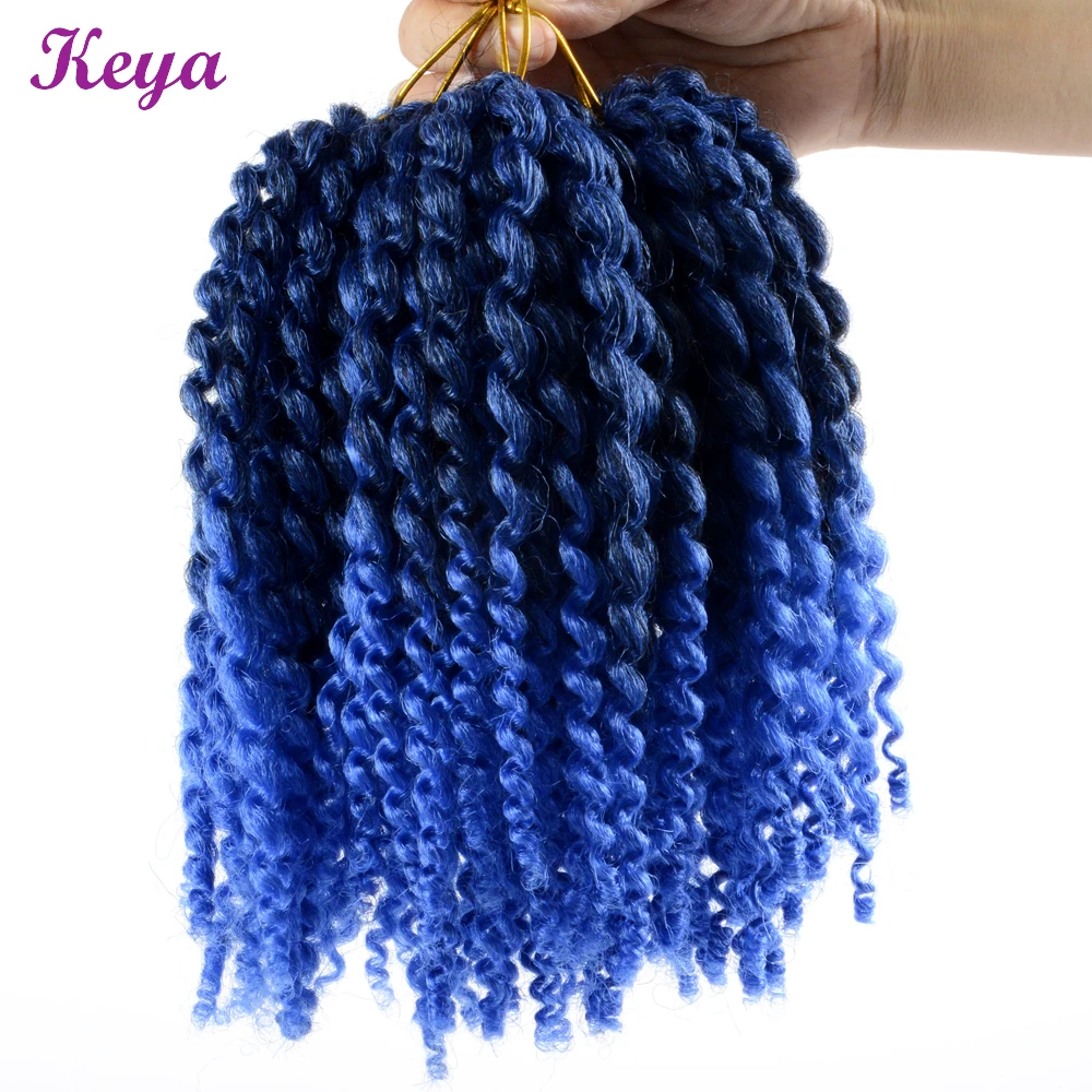 Искусственные кучерявые волосы Marlybob крючком оплетка 8 дюймов кудряшки кроше с