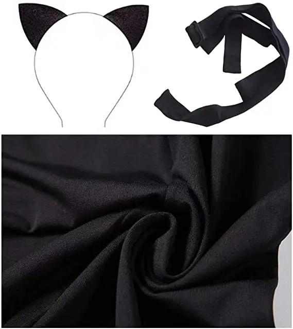 Детский Костюм Кошки-комбинезон для косплея с париком мальчиков и девочек на