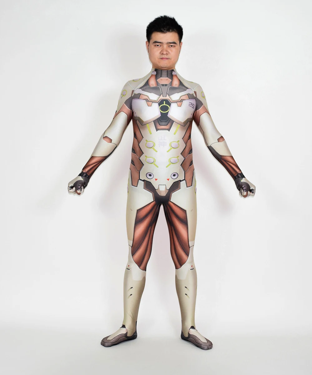 Косплей Гэндзи для взрослых и детей костюмы на Хэллоуин с 3D принтом