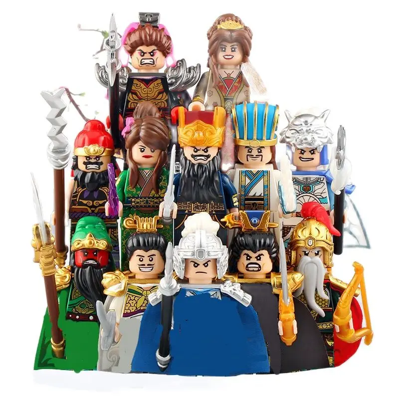 Building Blocks Medieval Knights Three Kingdoms Soldiers Military Bricks Ancient times Chinese characteristics Toys For Children soldiers three