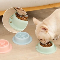 pet slow eating dog bowl slow feeder dog food bowl hard plastic dog slow feeder cat pet feeder nonslip anti gulping feeder bowl