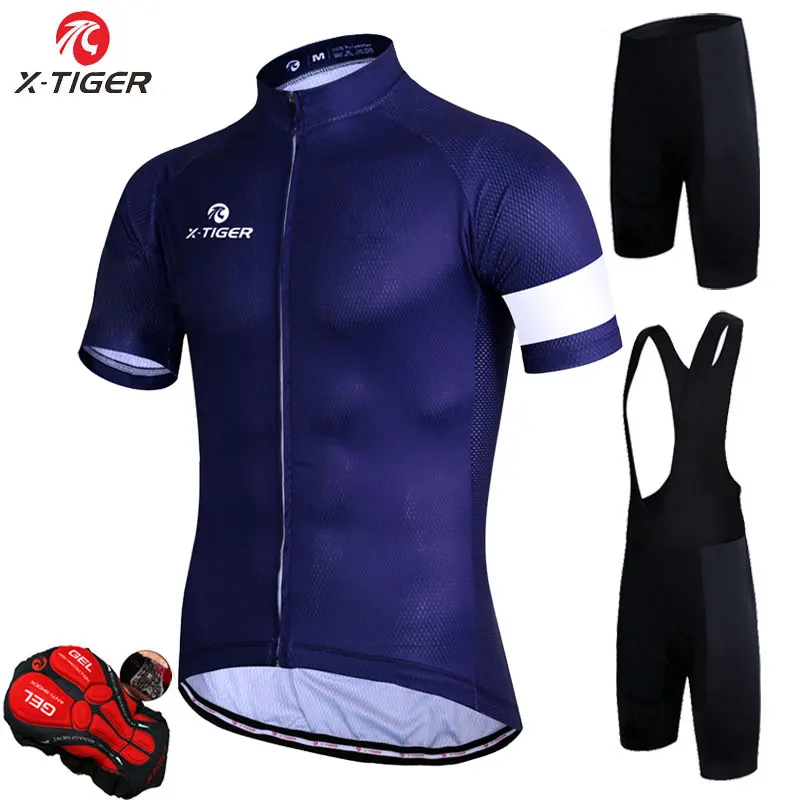 Комплект одежды X-Tiger мужской из Джерси рубашка с коротким рукавом и шорты дышащая