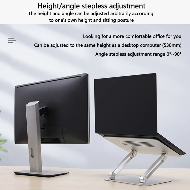 Miglior Supporto Per Laptop Pieghevole Supporto Di Raffreddamento Per Notebook Regolabile In Altezza In Alluminio Multi-angolo Per Tutti I Tablet Da 10-17 Pollici Supporto Per PC