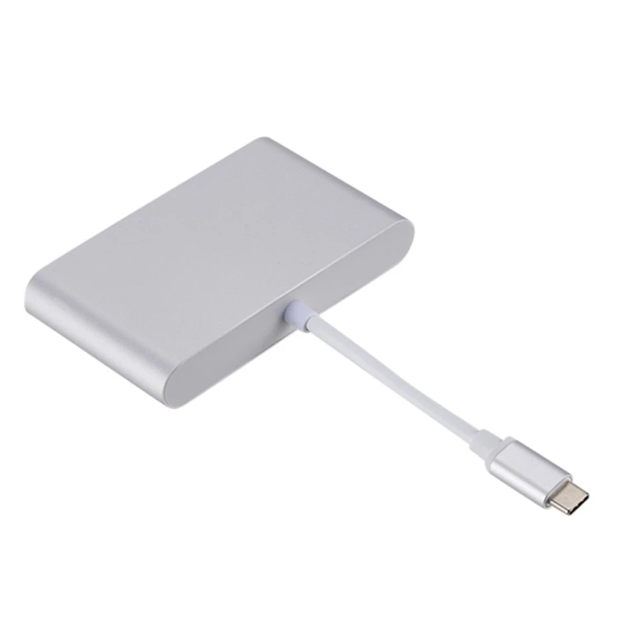 PzzPss USB Type C USB3.1 to HDMI 4K+RJ45 Gigabit Ethernet+USB 3.0 Hub Adapter USB-C Splitter for Macbook Air Pro Samsung | Электроника