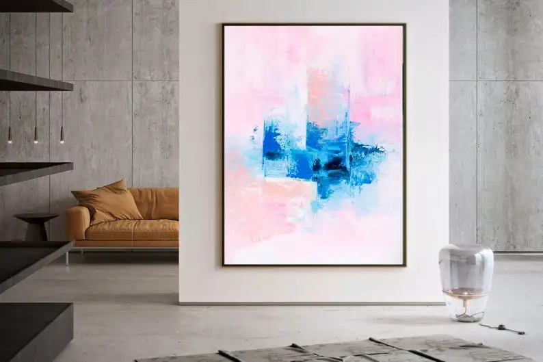 

Extra Large Wall Art Original Art Bright Abstract Original Canvas Painting Artwork Contemporary Art Modern Home Decor