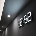 Качественные 3D светодиодный настенные часы, современные цифровые настенные часы, настольные часы, будильник, ночник, настенные часы для дома, гостиной