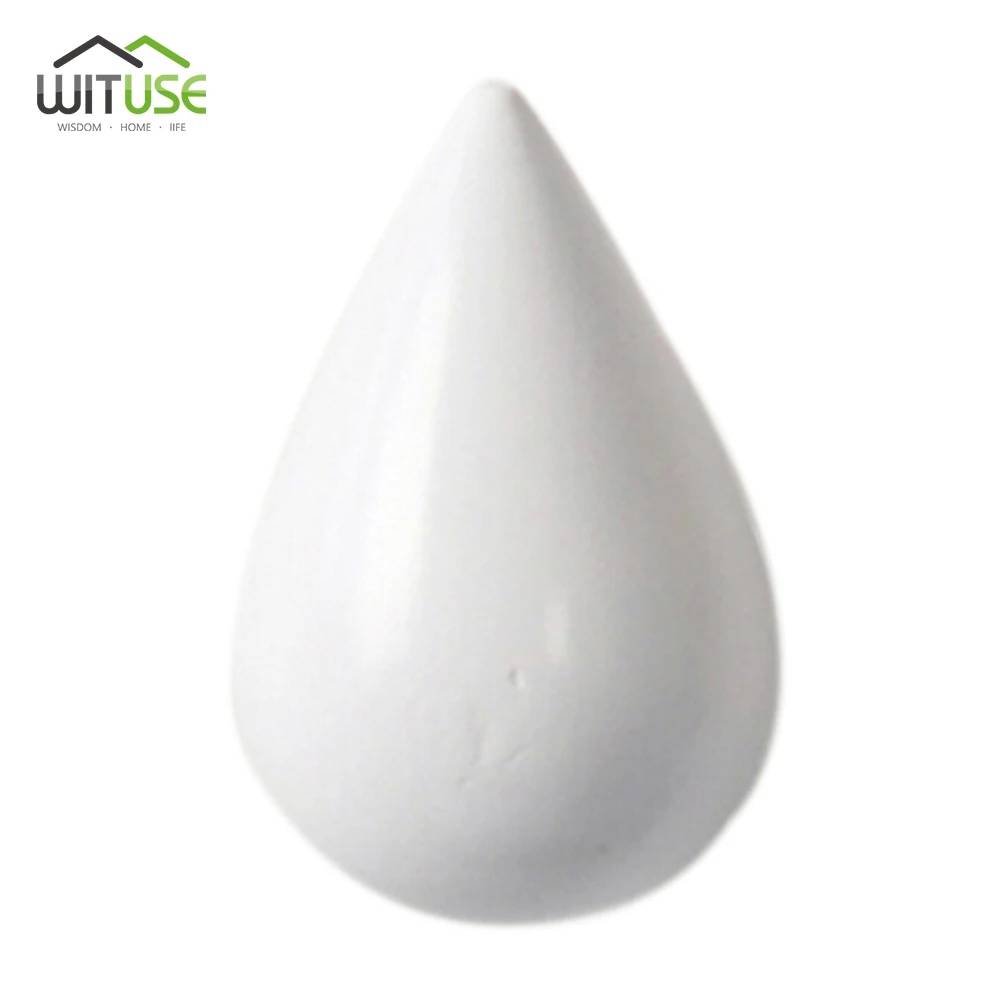 White Water drop 3D настенный крючок для ключей, стойка для ключей, олень, голова животного, рога, смола, для дома, подвесная одежда, шляпа, вешалки для шарфа, украшение для дома, гостиной - Цвет: White Water drop