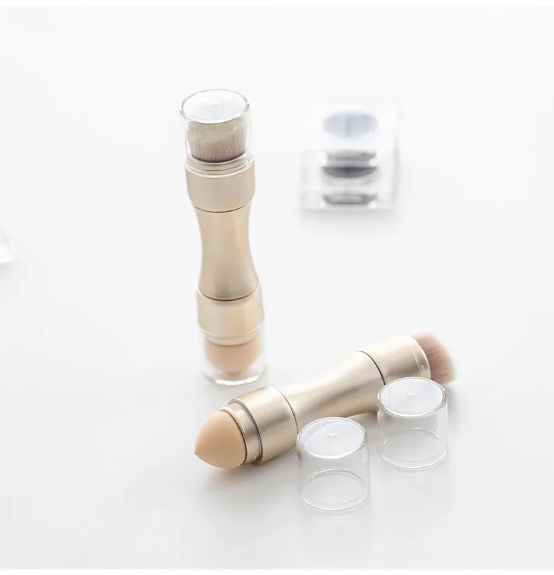 

4 In 1 Makeup Brushes Foundation Eyebrow Shadow Eyeliner Blush Powder Brush Cosmetic Concealer Professional