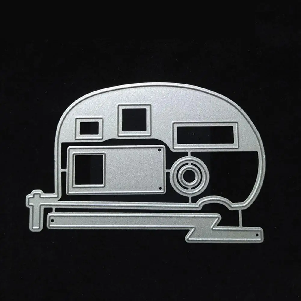 

Flowery Bus Metal Cutting Dies Stencils Hollowed Flower Bus Die Cut For Card Making DIY New 2019 Crafts Cards F1H5