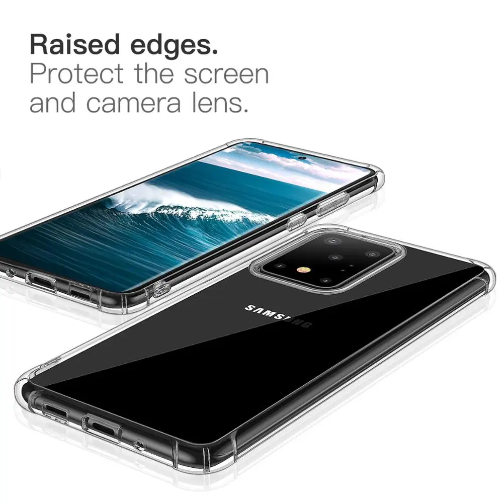 Чехол Air Armor для samsung Galaxy S20 Ultra Plus амортизирующий устойчивый к царапинам военная