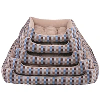 big dog bed sleep couch striped detachable dog cat mattress for cats pitbull bulldog sofa kennels bedding pads pet supplies