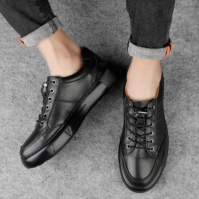 Модная дизайнерская брендовая мужская повседневная обувь 2021 из натуральной кожи