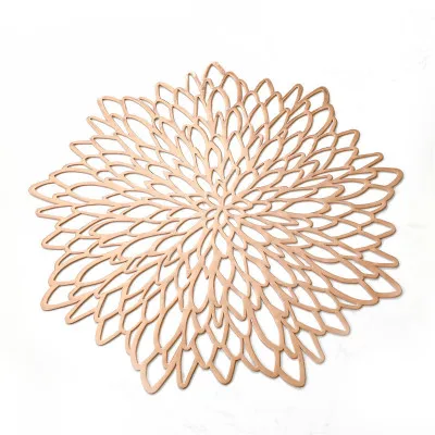 4/PCS new products foreign trade hot selling hollow PVC stamping western-style food mat hotel restaurant creative high-grade | Дом и сад