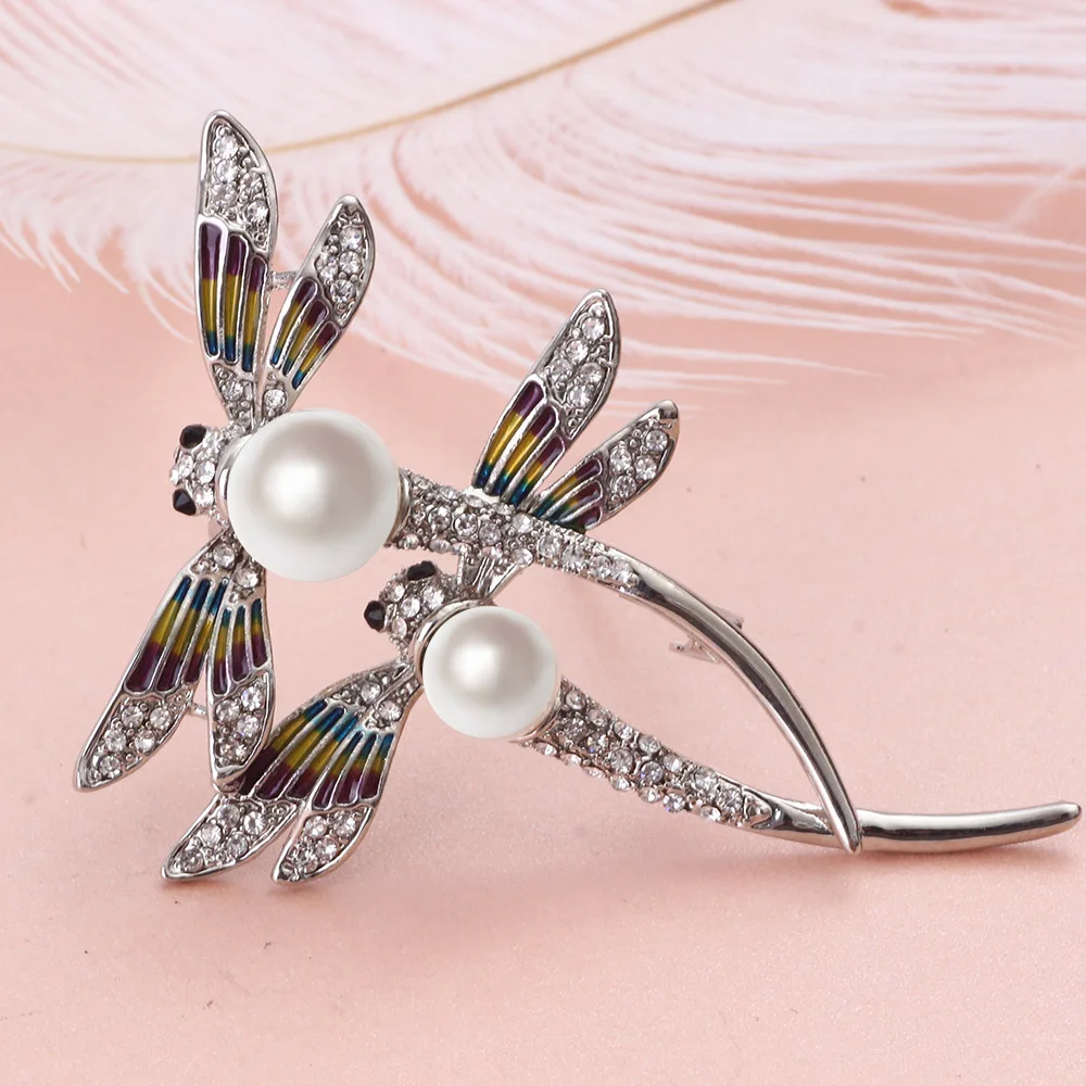 FARLEENA ювелирные изделия ракушки бусины искусственный жемчуг роспись стрекоза