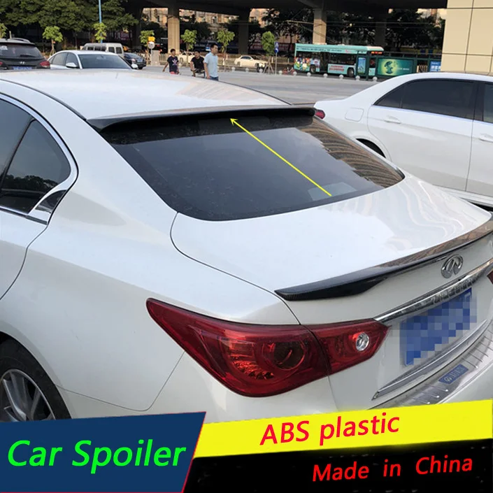 Для Infiniti Q50 Q50L спойлер на крыше Высокое качество ABS Материал заднее крыло