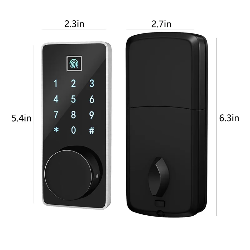 Bluetooth умный дверной замок ригель без ключа блокировки Tuya TTlock App удаленно Ручка