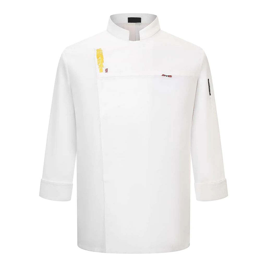 

Unisex Classic Black/White Chef Jacket Bakery Kitchen Uniforms Work Wear