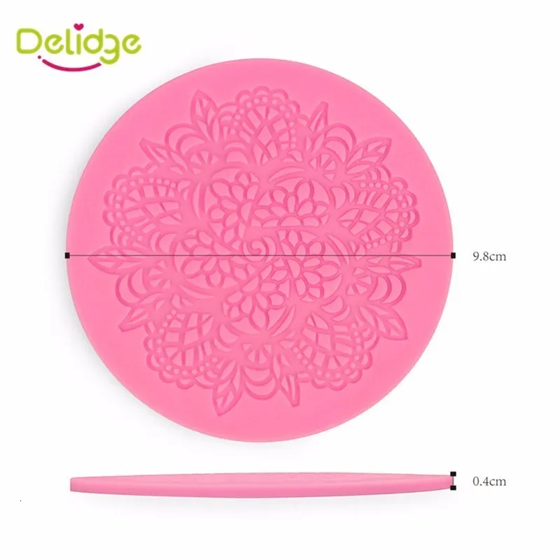 Delidge 1 шт. цветок Форма силиконовый шнурок мат 3D Fondant(сахарная) прессформы торта украшения выпечки формы "сделай сам" Сахарный кухонные формы аксессуары