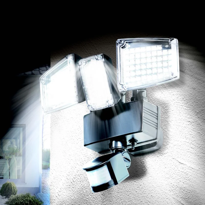 LukLoy LED Soalr Light Solar Wall Light Outdoor Solar 178/188 LED Wall Lamp Solar Sensor Light Waterproof Body Sensor Sconce