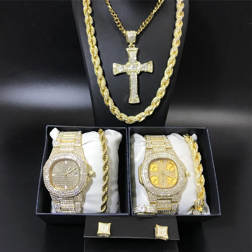 

Комплект из колье и серёг, в стиле хип-хоп