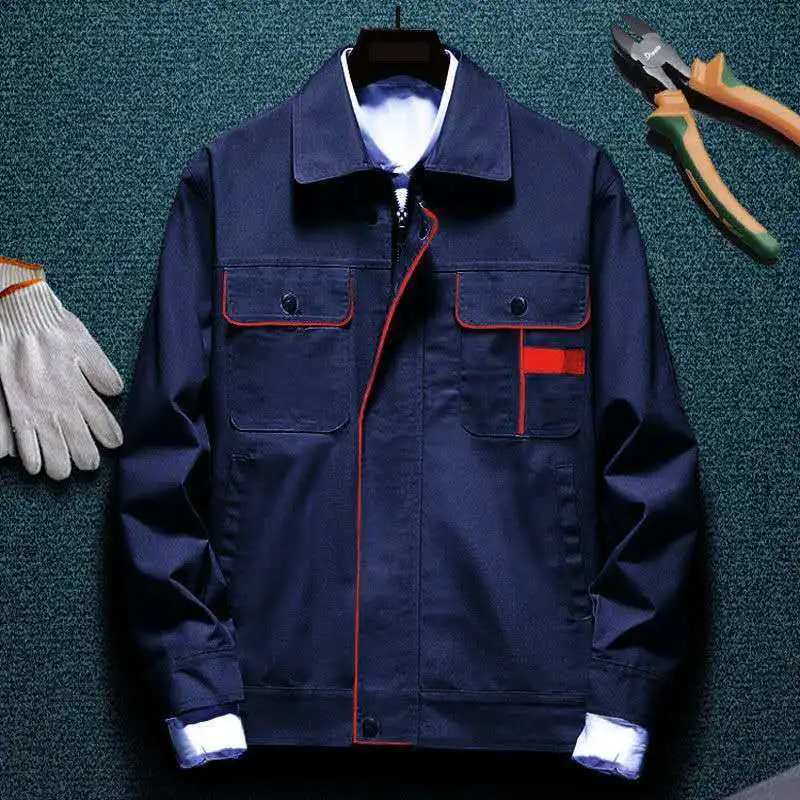 Мужской костюм для работы износостойкий с длинными рукавами логотипом сделай