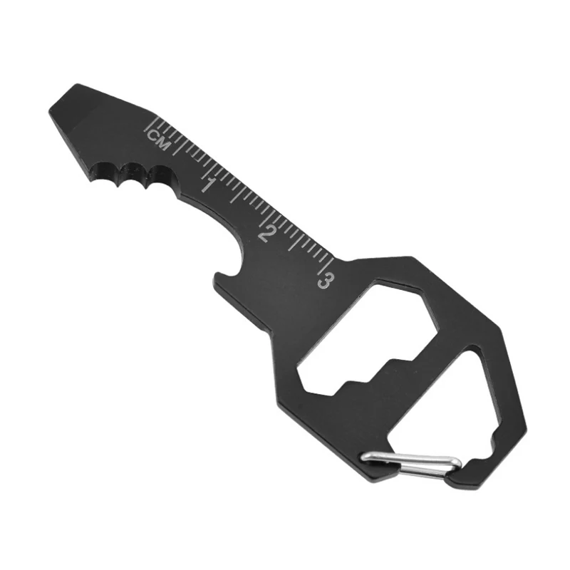 

1PCS keychain card tool outdoor slotted screwdriver pendant multi-function screwdriver portable mini bottle opener mini EDC