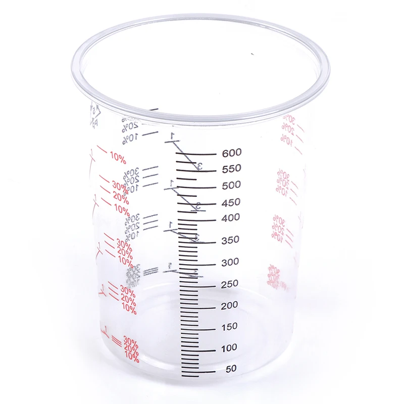

1pc 2pcs 10pcs Plastic Paint Mixing Cups Measure Cups Mixing Calibrated Cup For Accurate Mixing Of Paint And Liquids 100ml-600ml