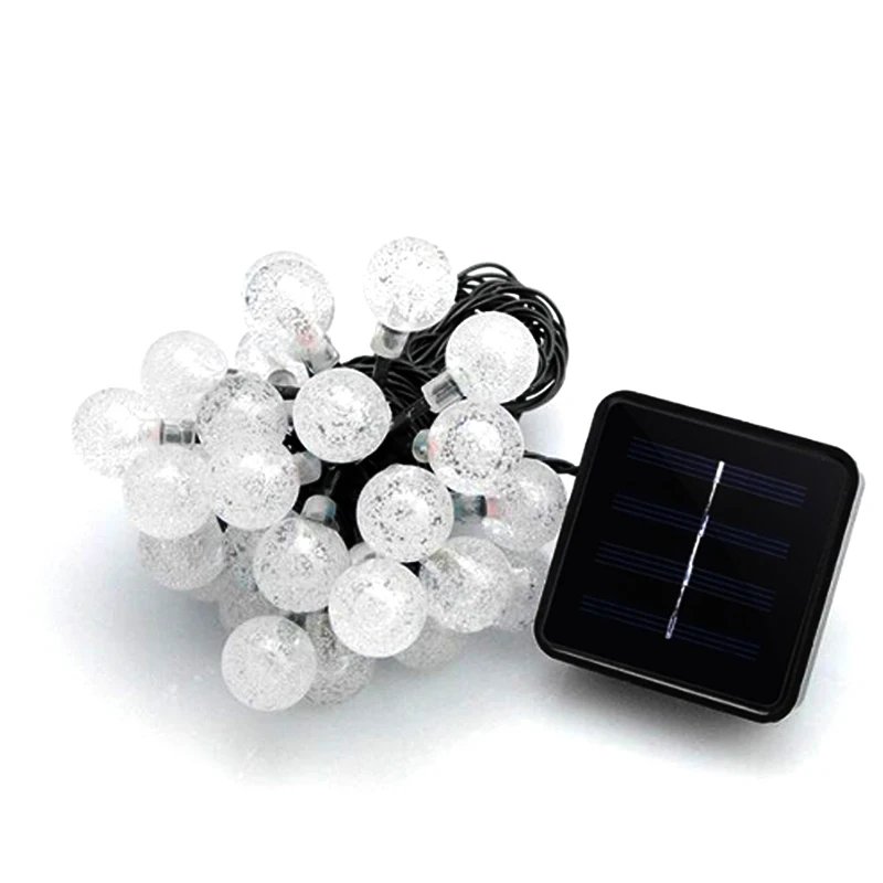 Водонепроницаемая светодиодная гирлянда на солнечной батарее 6 5 м 30