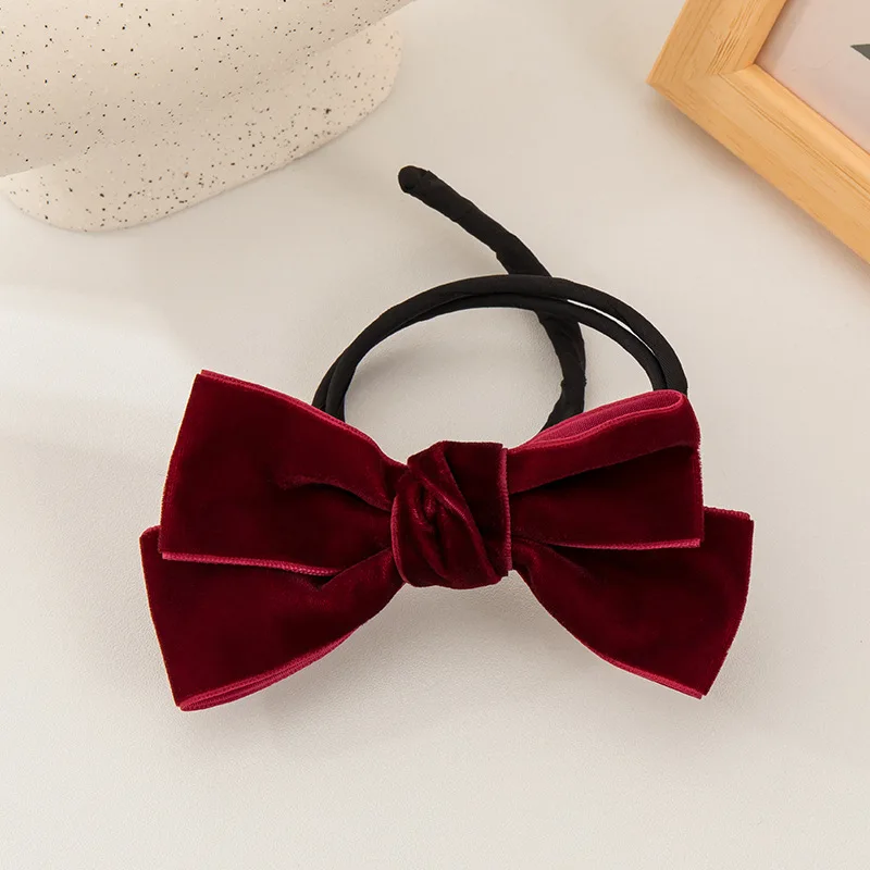 

New Velvet Bow Magic Hair Buns Donut Hair Maker Clip Hair Curler Fashion Women Girls DIY Hairstyle Headbands Tools Accessory