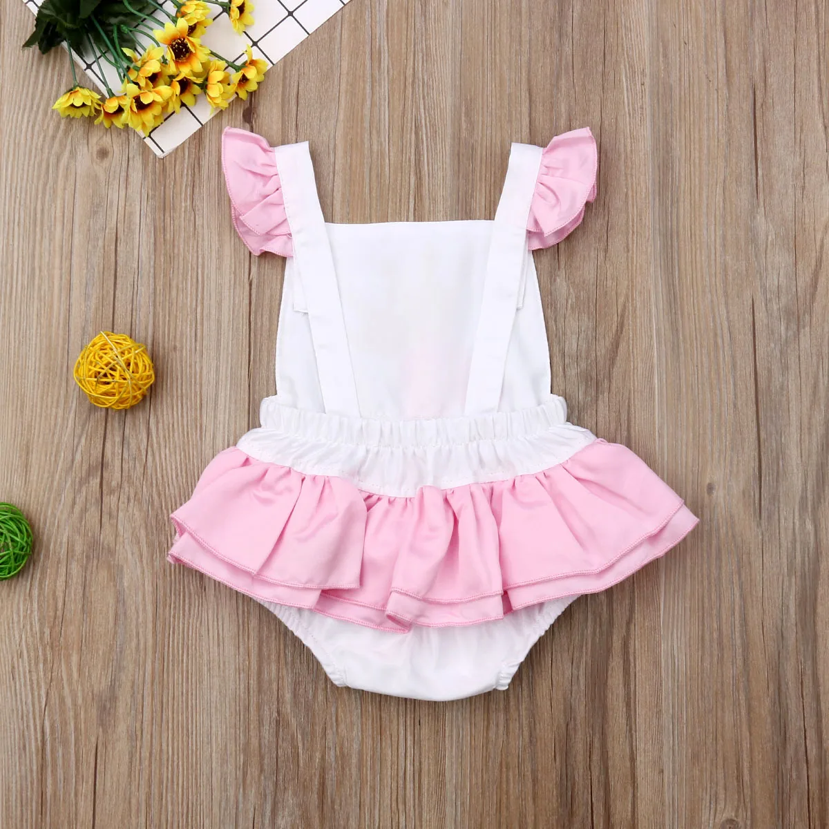 Детский комбинезон с оборками на возраст 0-24 месяца | Мать и ребенок