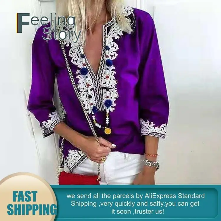 Boho Туника женские большие размеры Повседневное дамы Для женщин s летние топы и