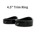 Пара 4,5 дюймов 4 12 мотоциклов светодиодный Противотуманные фары козырек стиль отделка кольца для FLHTCU Ultra Classic Electra Glide