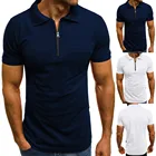 Рубашка-поло мужская с коротким рукавом, Повседневная Деловая дышащая одежда для работы, тенниса для гольфа, большие размеры