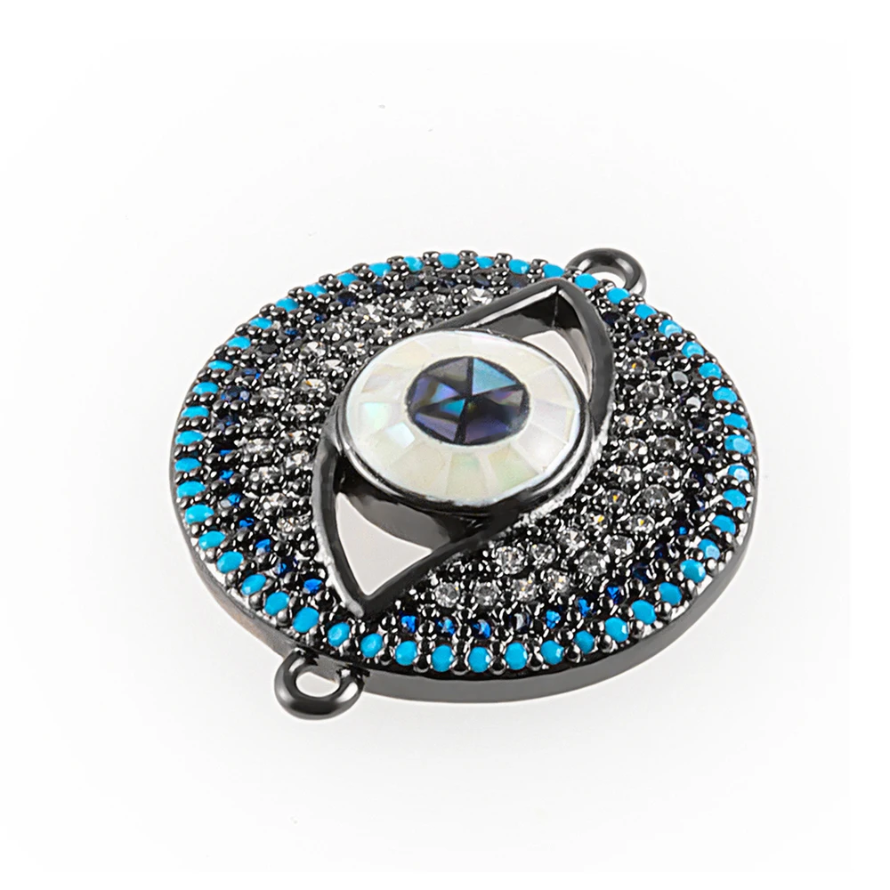 Подвеска с диском сделай сам 20*20 мм кулон волшебный глаз ожерелье коннектором