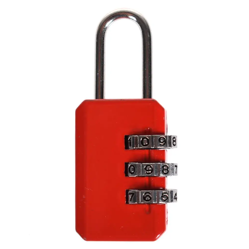 

Mini metal Resettable 3 Dial Digit Combination Suitcase Luggage Password Code Lock Padlock Luggage Safety Tools