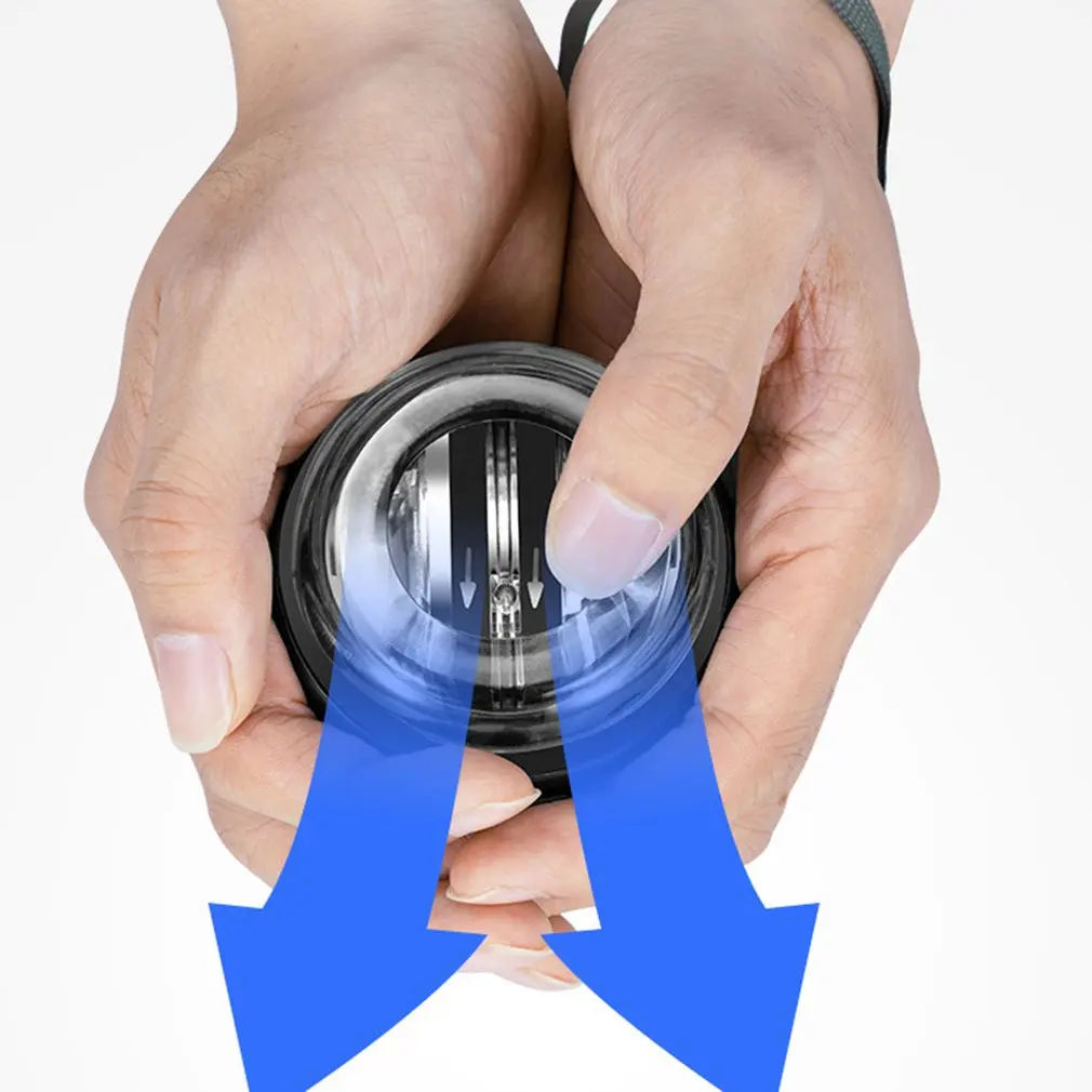 Светодиодный Гироскопический силовой мяч с автозапуском гироскоп на запястье со