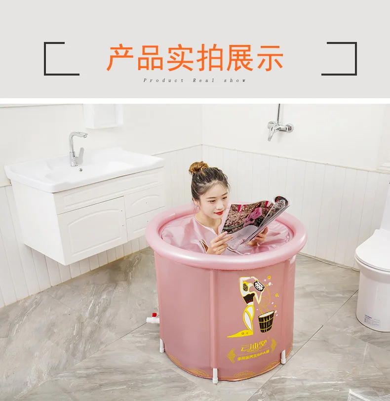 

Heating Fumigation Sauna Khan Steam Bath Bucket Folding Inflatable