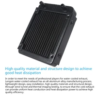 diy liquid cooling system high density fins 18 row tubes aluminum radiator for computer water cooling system 120mm4 72i 16fb