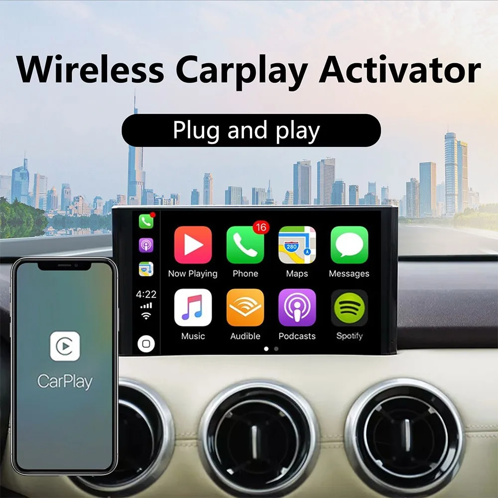 

5 в беспроводной адаптер Carplay автоматическое подключение проводное к беспроводному активатору CarPlay навигатор USB активатор адаптер Plug And Play а...