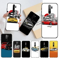 huagetop tokyo jdm drift sport car soft phone case capa for redmi note 9 8 8t 8a 7 6 6a go pro max redmi 9 k20