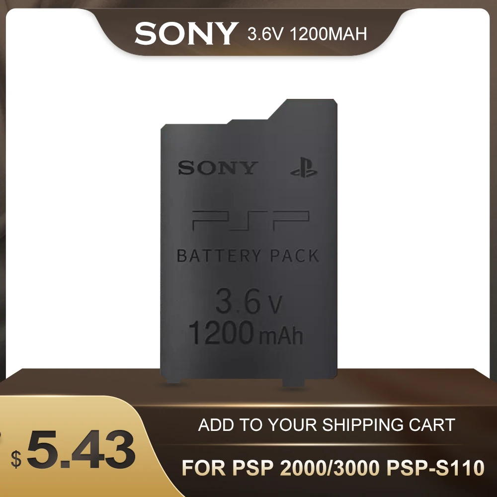 3 6 V SONY 1200mAh литиевая аккумуляторная батарея для PSP 2000 3000 PSP-S110 консоль запасная