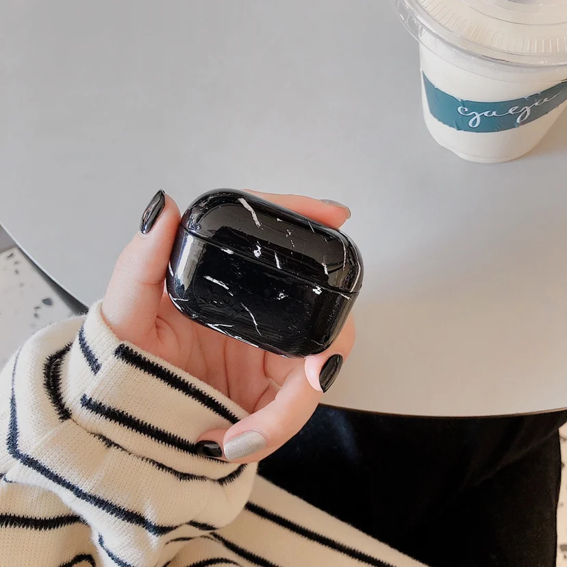 3D мраморный чехол для Airpods Pro с беспроводной Bluetooth airpod 3 милый Apple Air Pods Fundas