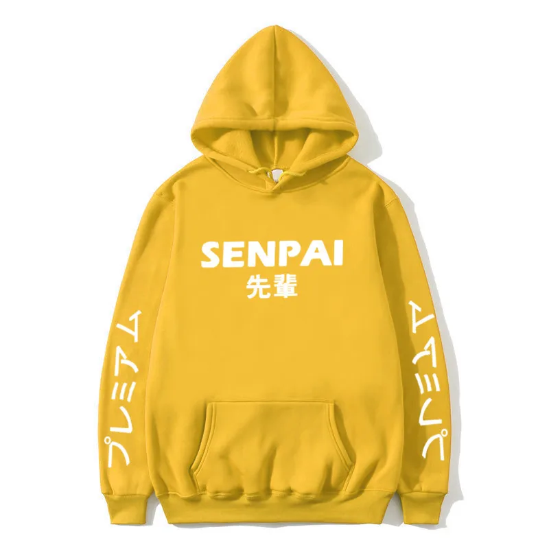 Горячая Распродажа модная Японская уличная толстовка с капюшоном SENPAI несколько