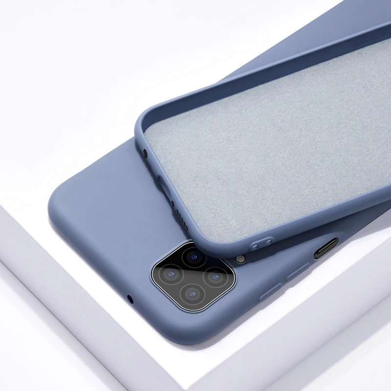 Чехол для Huawei P40 Lite мягкая Жидкая силиконовая резина чехол телефона бампер P 40 Pro -