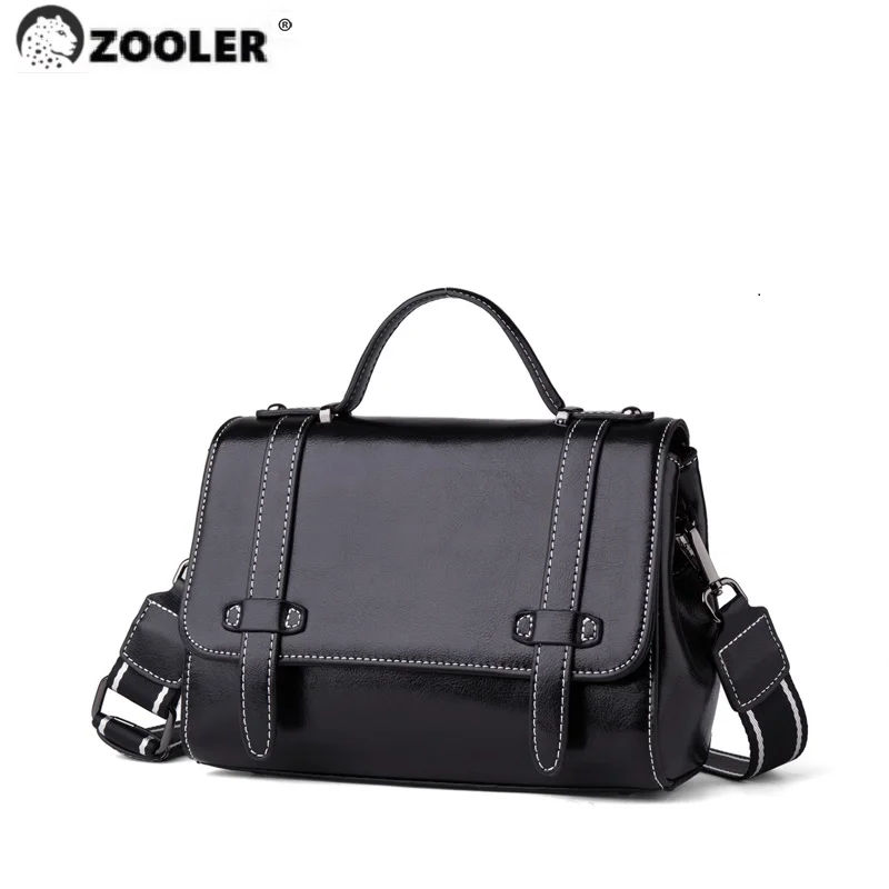 

Limited-ZOOLER Original Brand Full 100% Genuine Real Leather Shoulder Bags Tote Bag Roomy Commuting Hand Bags Cow Skin#sc985