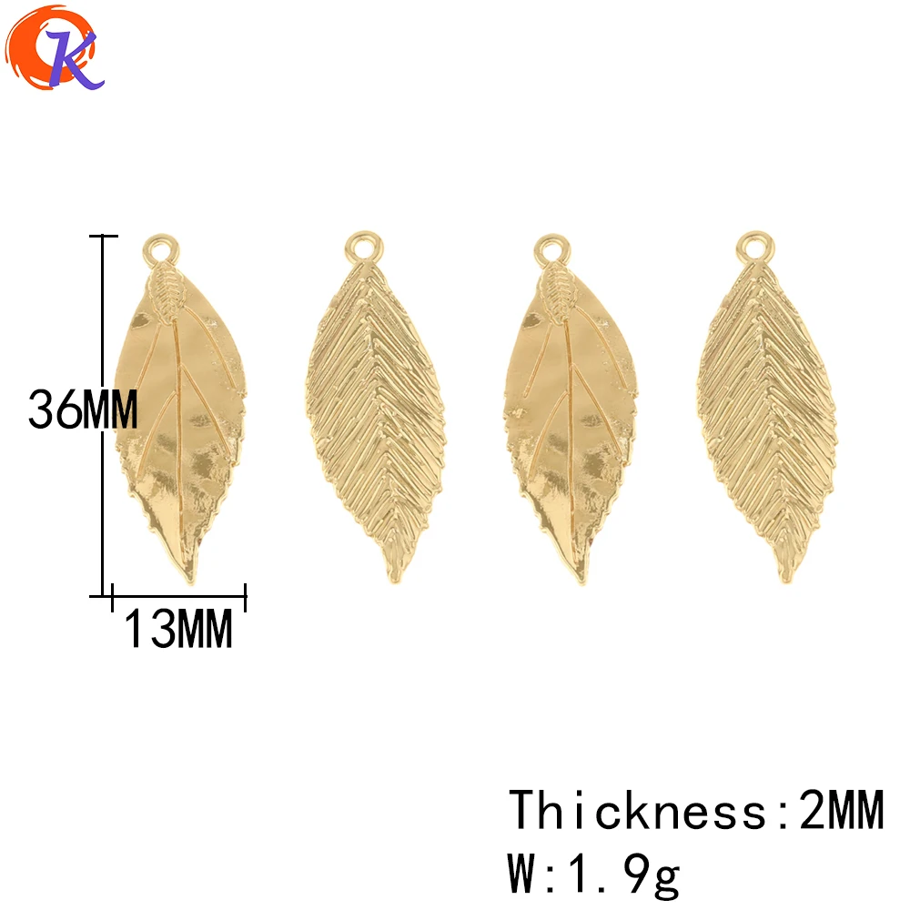 

Cordial Design 100Pcs Jewelry Accessories/Pendant/Leaf Shape/DIY Necklace Making/Connectors/Hand Made/Earring Findings/Charms